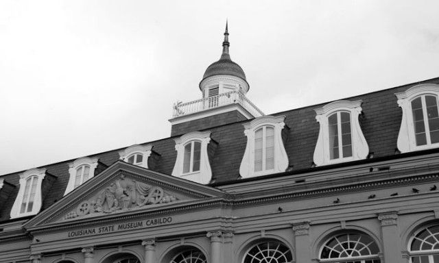 The roof of the Louisiana State Museum, The Cabildo, representing historic restorations by Pascal Architects in New Orleans, LA